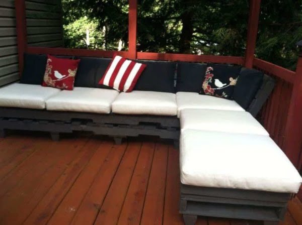 Outdoor Palet Relaxation Sofa 