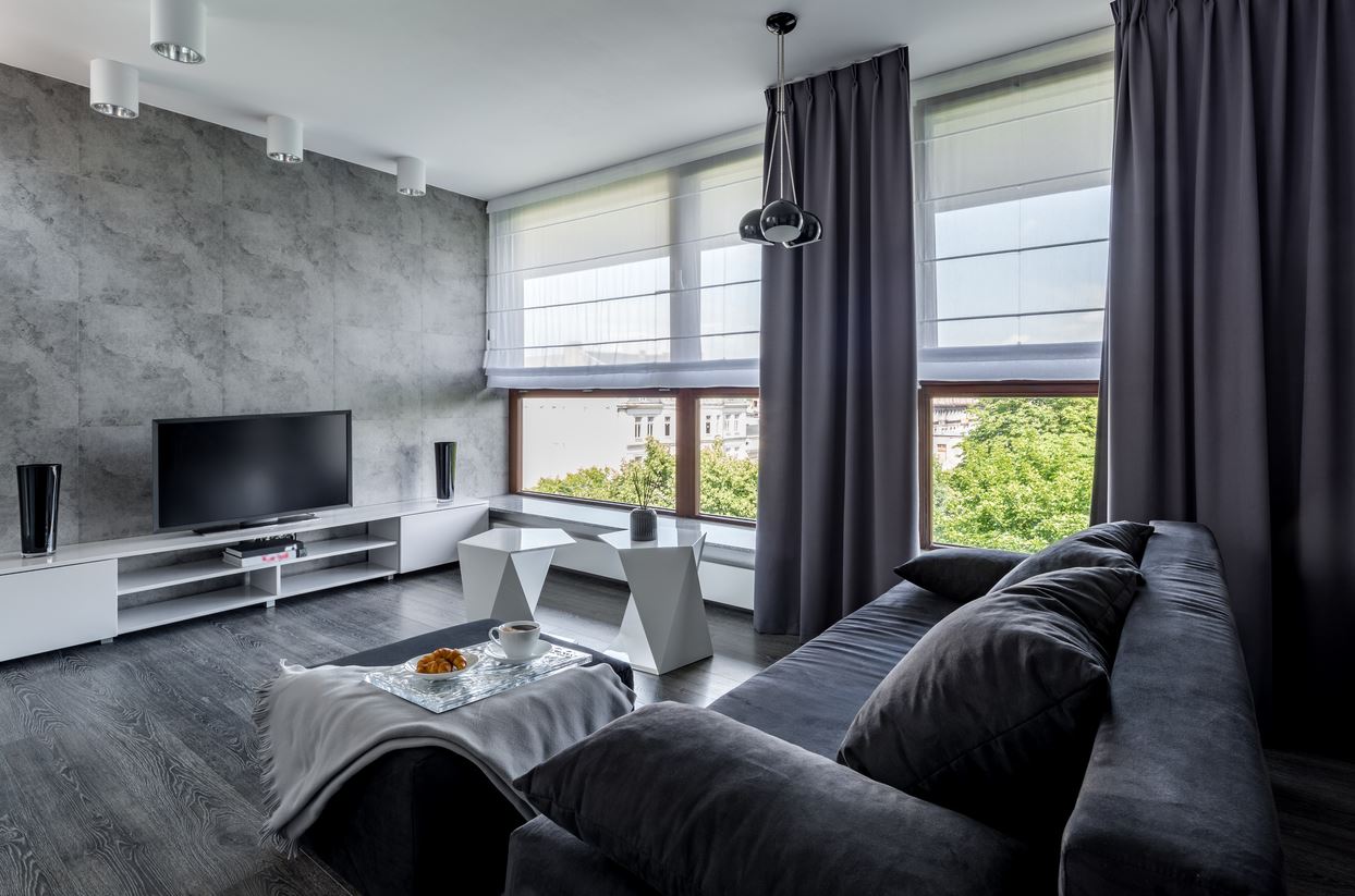 gris Anthracite Et Noir