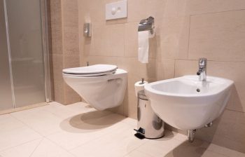 Toilette Suspendu Dans Une Salle De Bain