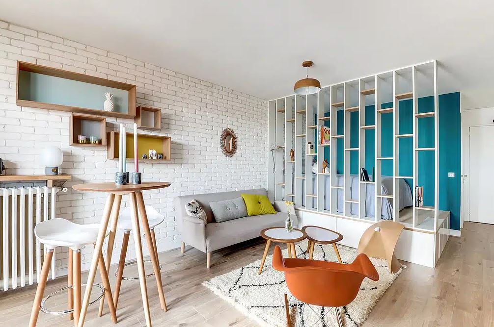 bleu Canard Et Blanc Transition Interior Design Via 