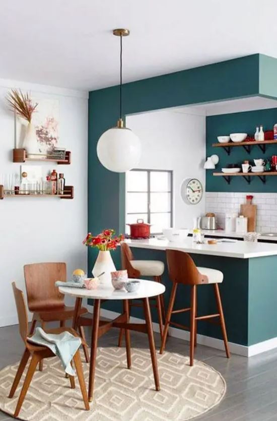 espace Cuisine Bleu Canard 