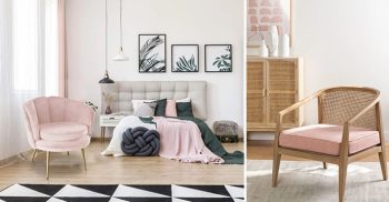 Fauteuil Rose Poudré