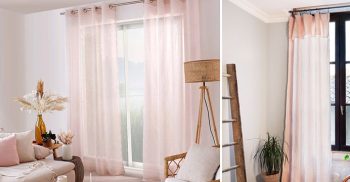 Rideaux Rose Poudré